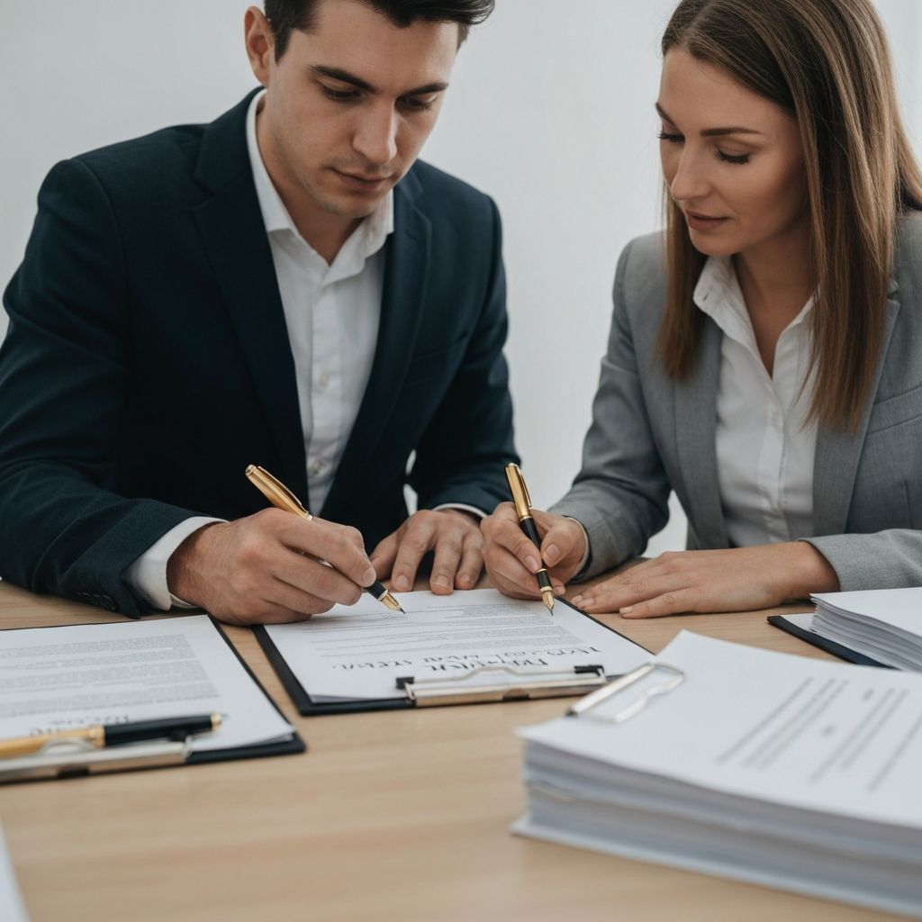 Reviewing tenancy agreement contract