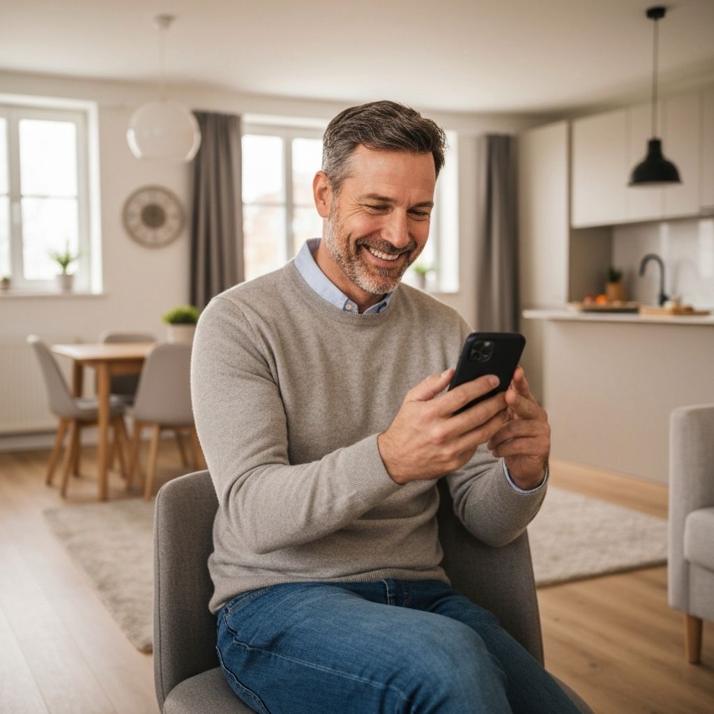 Landlord relaxing — everyday life while income is managed for you