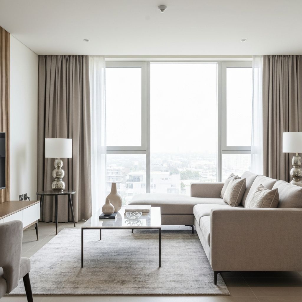 Luxury serviced apartment interior