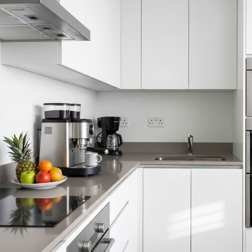 Modern fully equipped kitchen